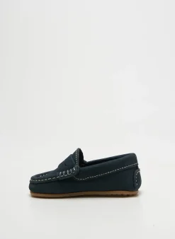 Mocassins Diggers Bleu Bout Rond