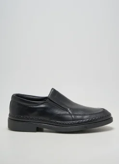 Mocassins Edito Noir Bout Rond