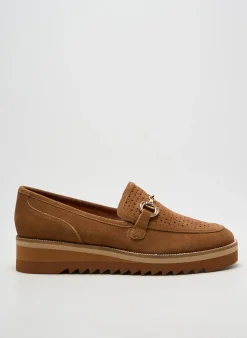 Mocassins Emilie Karston Marron Talon De 4 À 6cm