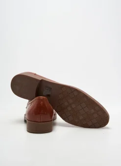 Mocassins Emilie Karston Marron Talon Plat Jusqu'à 3cm