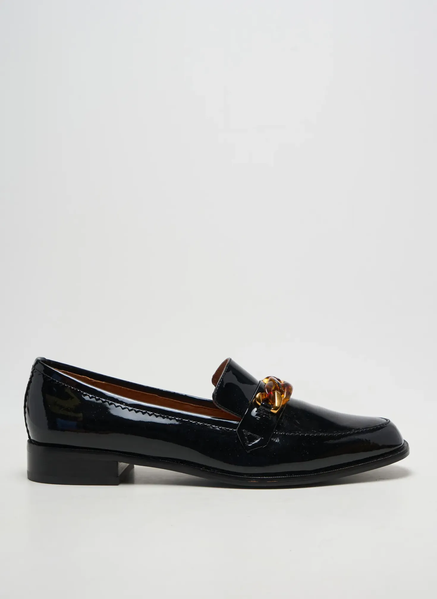 Mocassins Emilie Karston Noir Talon Plat Jusqu'à 3cm