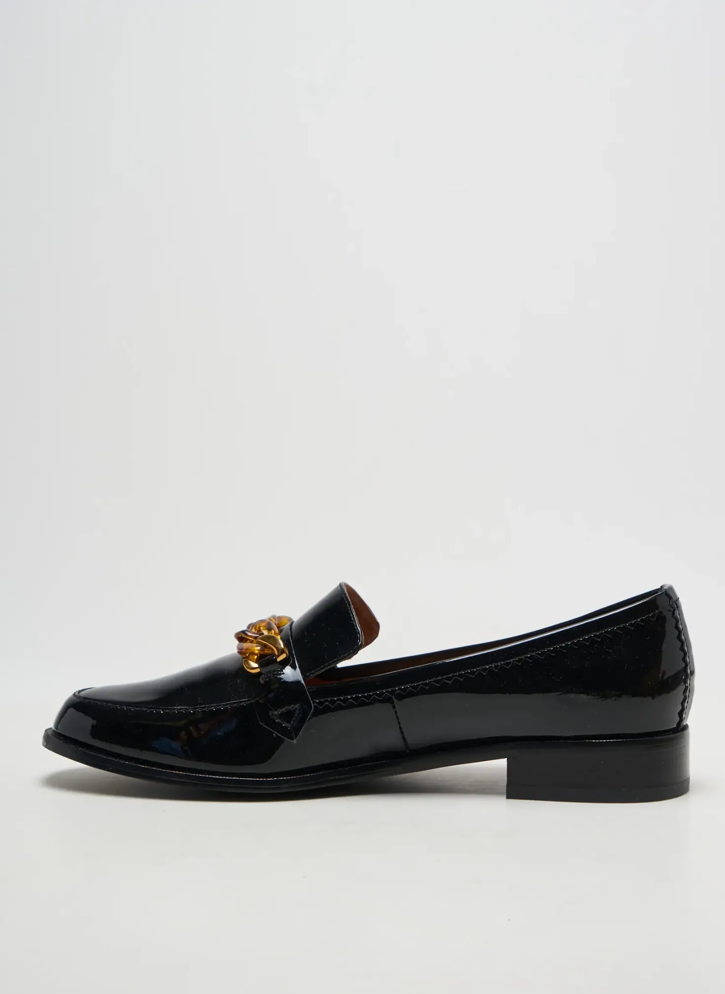 Mocassins Emilie Karston Noir Talon Plat Jusqu'à 3cm