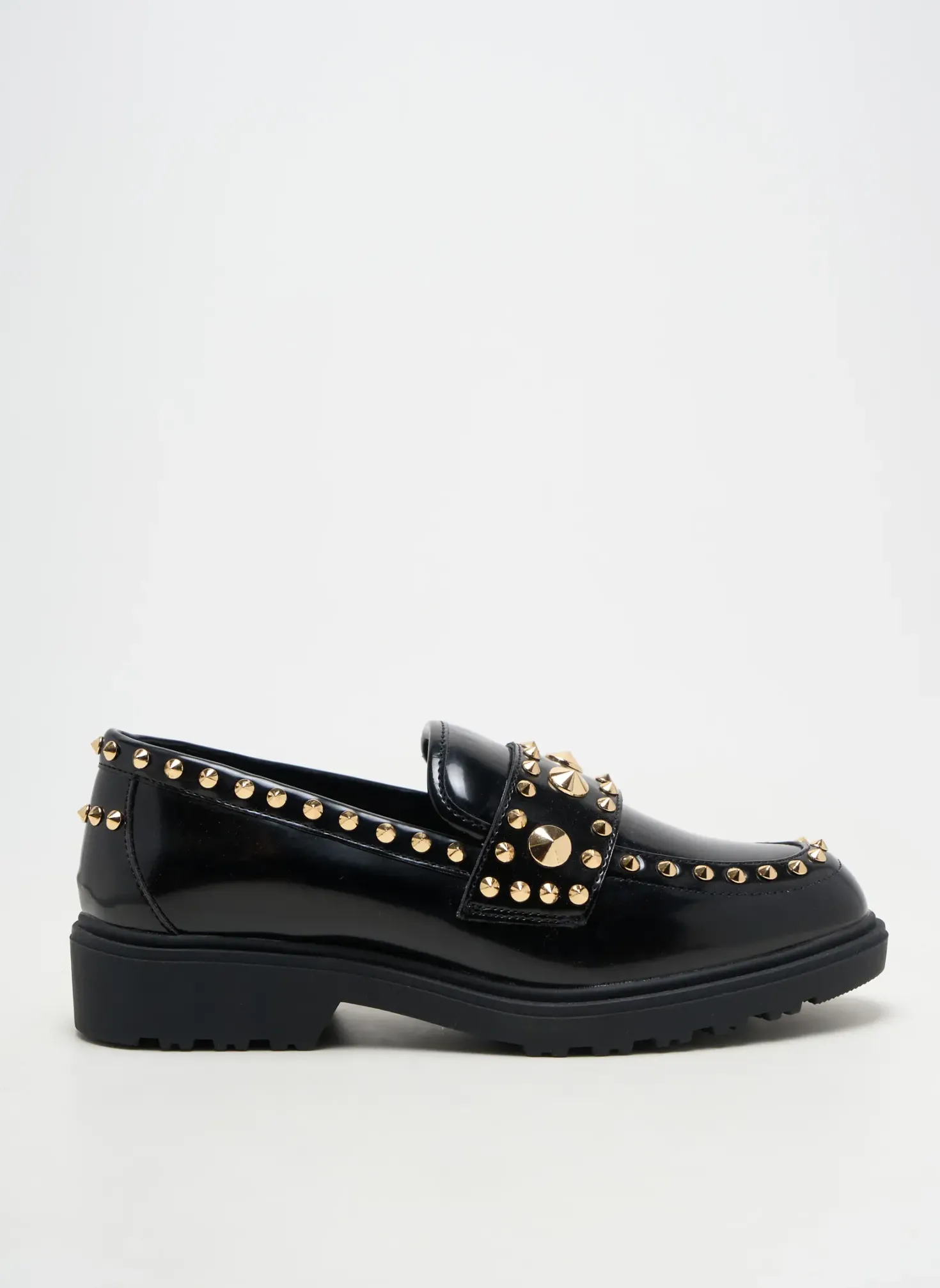 Mocassins Exé Noir Talon Plat Jusqu'à 3cm