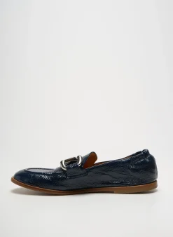 Mocassins Faire Bleu Talon Plat Jusqu'à 3cm