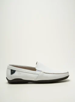 Mocassins Fluchos Blanc Bout Carré