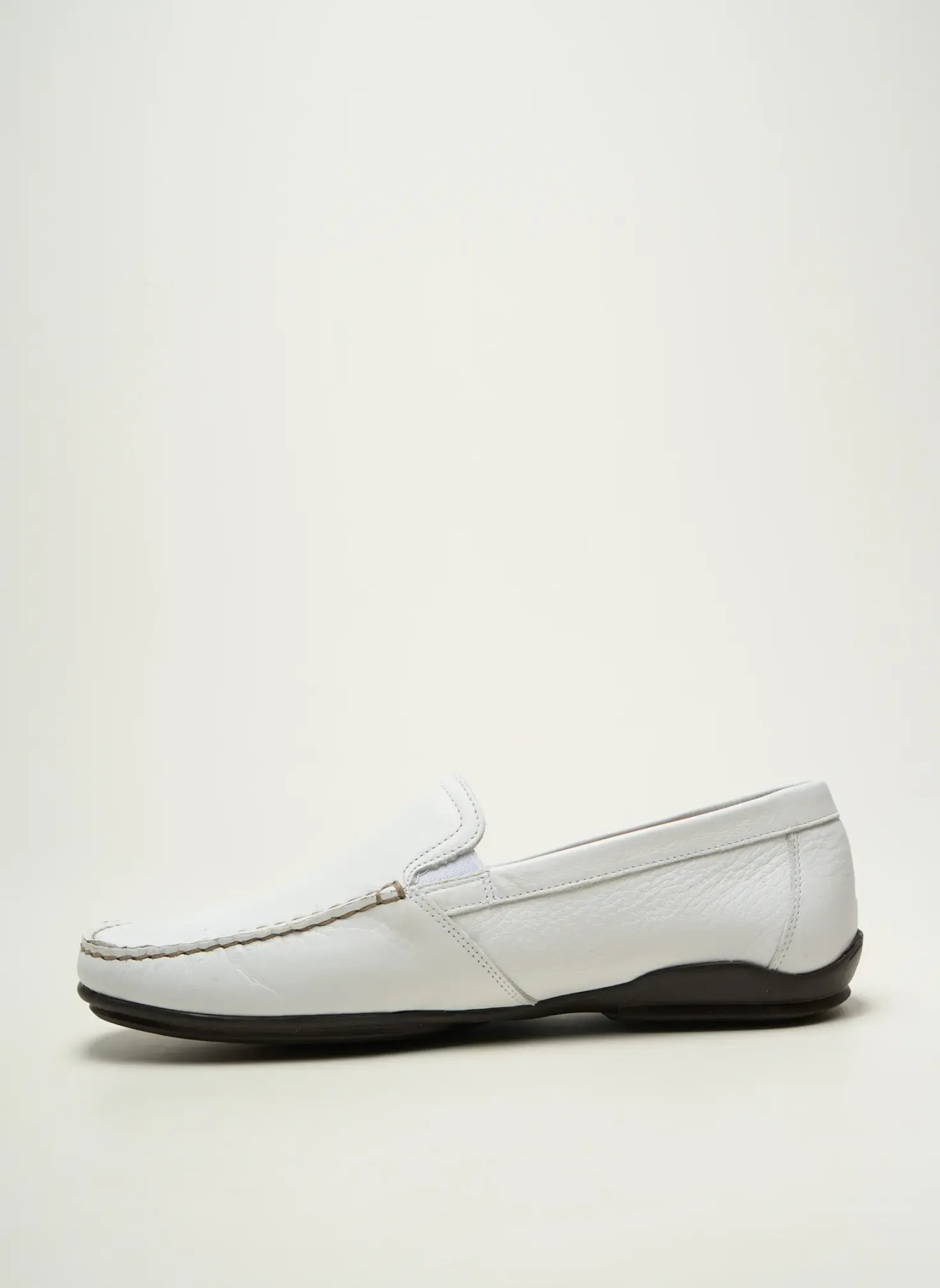Mocassins Fluchos Blanc Bout Carré