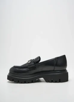 Mocassins Fru.it Noir Talon De 4 À 6cm