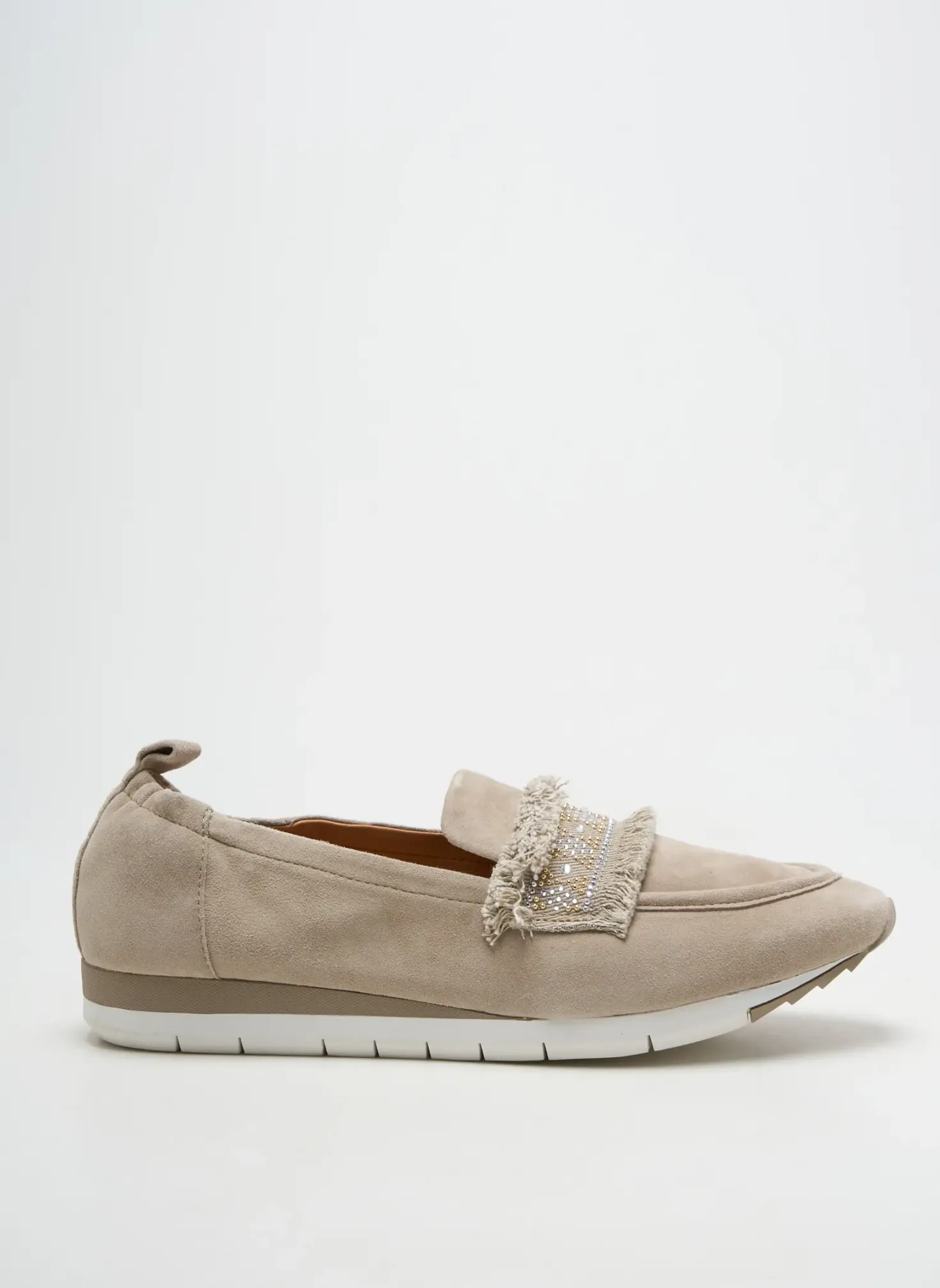 Mocassins Fugitive By Francesco Rossi Gris Talon Plat Jusqu'à 3cm