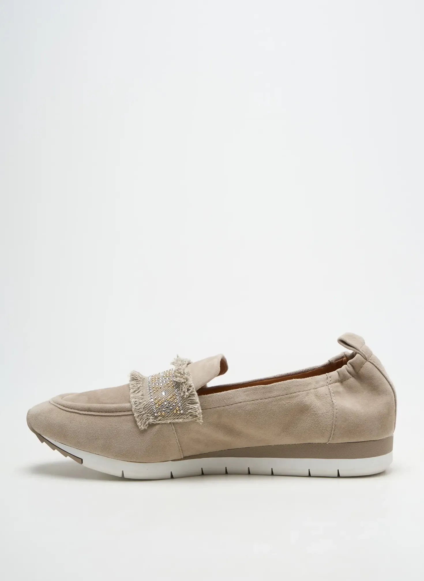 Mocassins Fugitive By Francesco Rossi Gris Talon Plat Jusqu'à 3cm