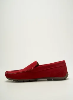 Mocassins Hipness Rouge Bout Carré