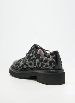 Mocassins Homers Noir Talon De 4 À 6cm