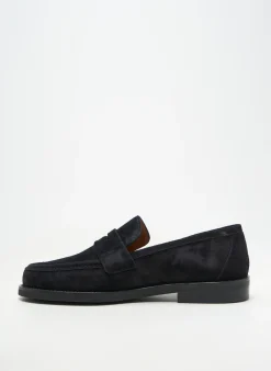 Mocassins Homers Noir Talon Plat Jusqu'à 3cm