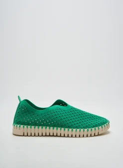 Mocassins Ilse Jacobsen Vert Talon De 4 À 6cm