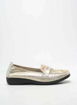 Mocassins Inea Or Talon Plat Jusqu'à 3cm