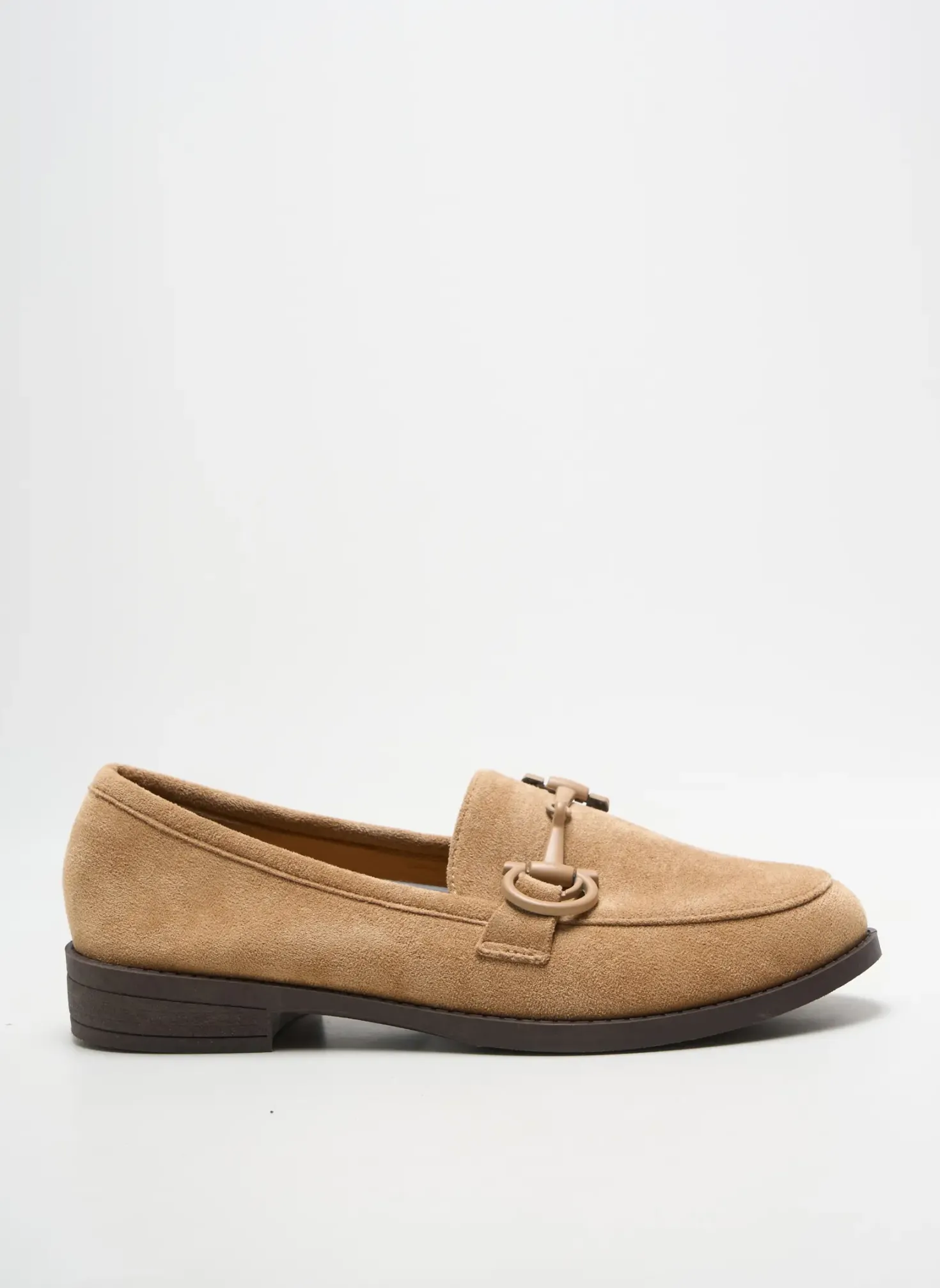 Mocassins Joia Beige Talon Plat Jusqu'à 3cm
