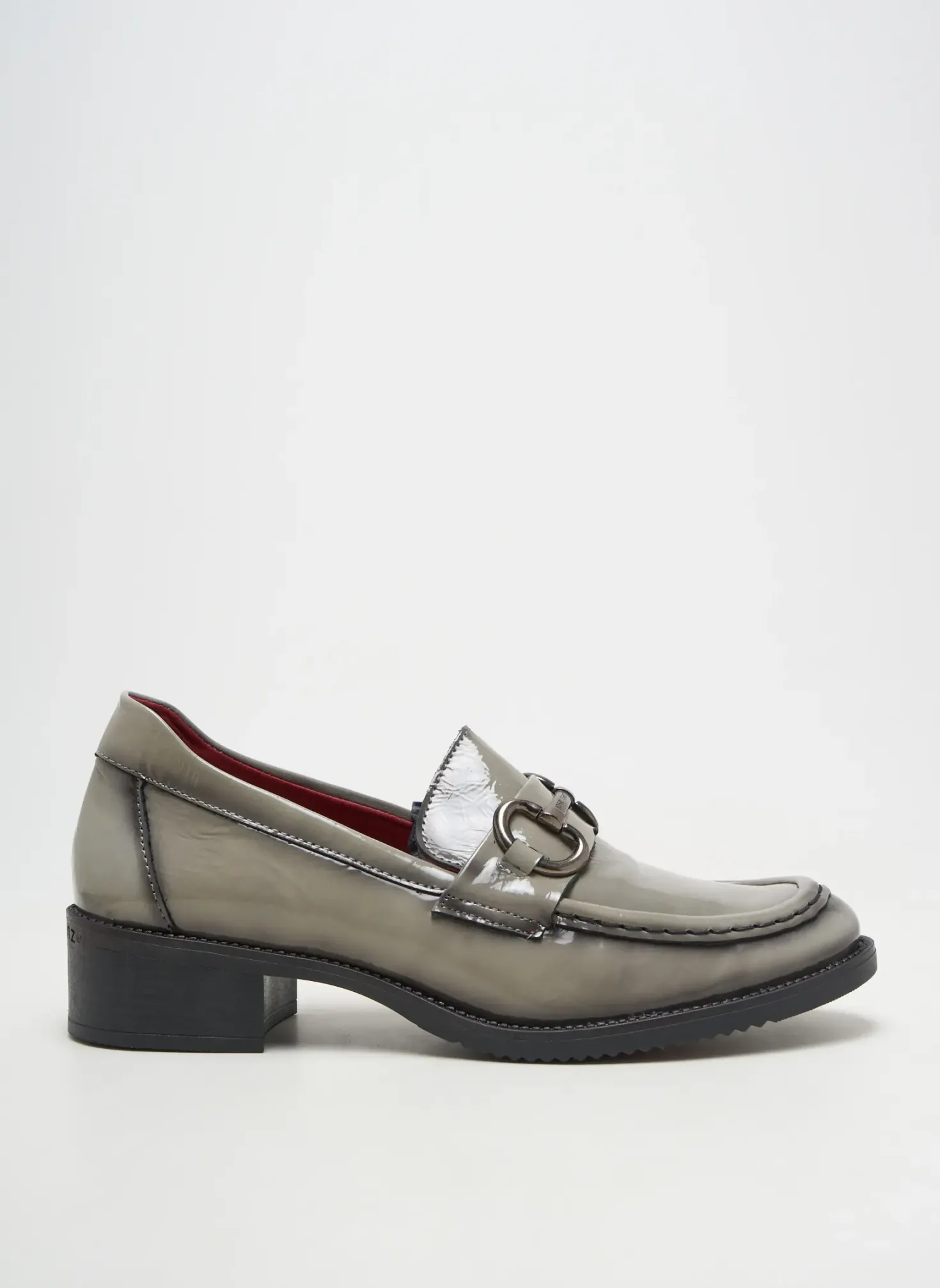Mocassins Jose Saenz Gris Talon De 4 À 6cm