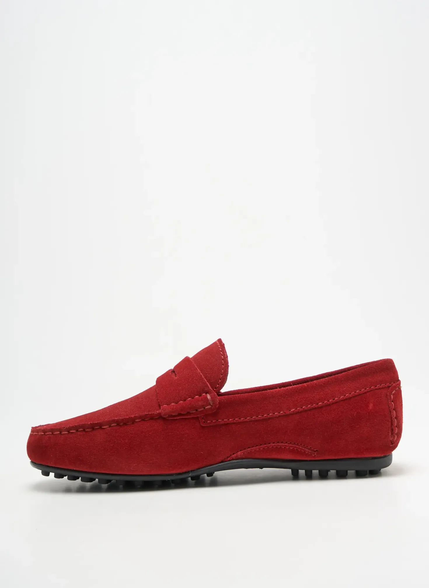 Mocassins L'atelier Tropézien Rouge Bout Rond