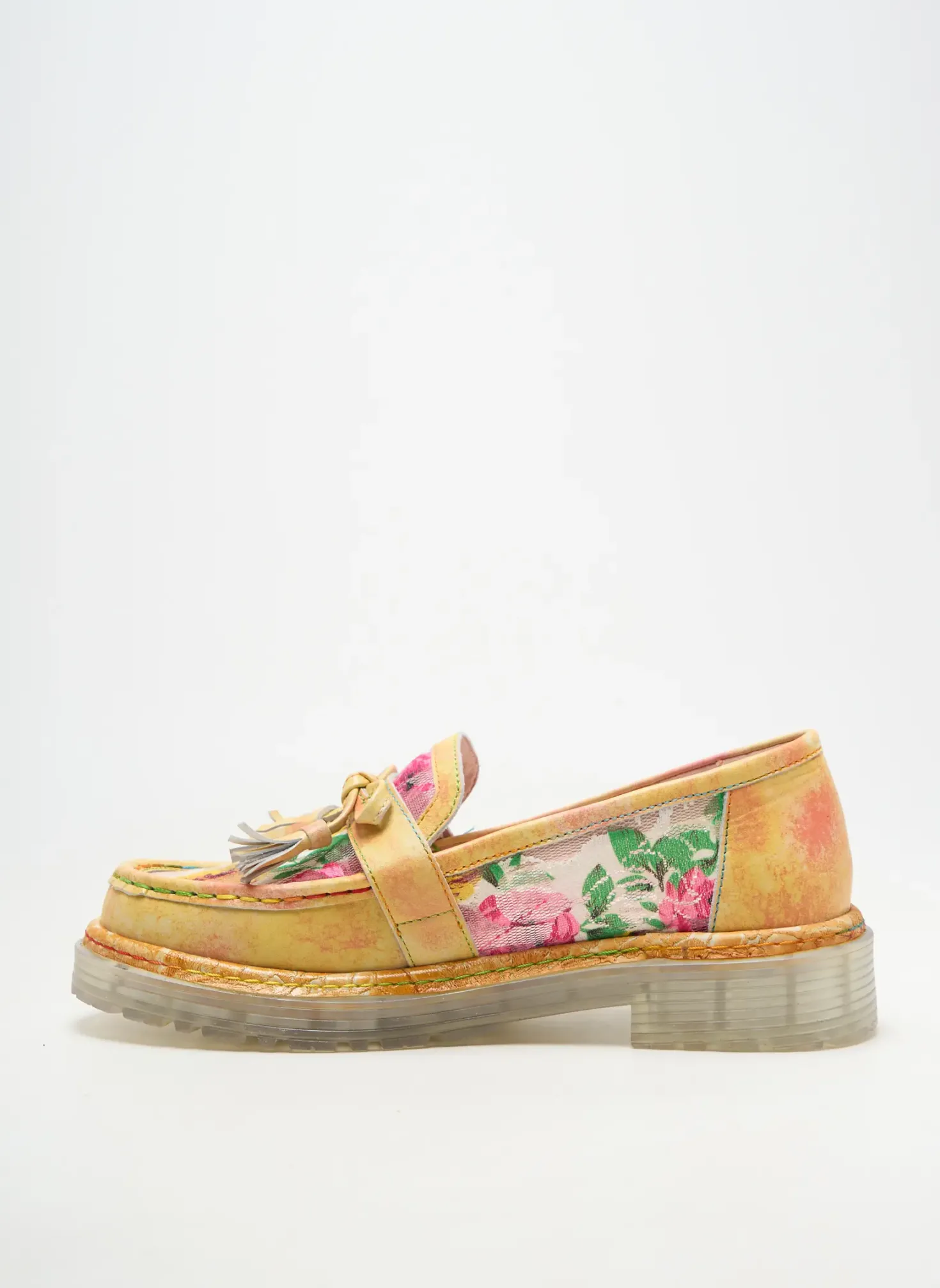 Mocassins Laura Vita Jaune Talon Plat Jusqu'à 3cm
