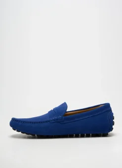 Mocassins Les Mocassins Tropeziens Bleu Bout Rond