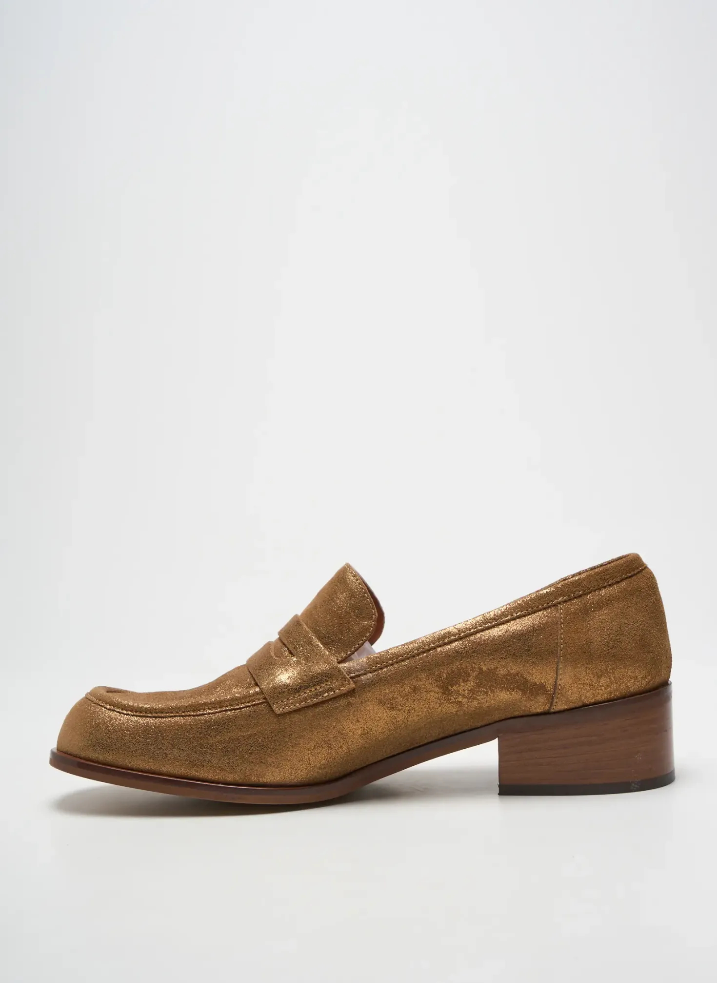 Mocassins Les:venues Marron Talon De 4 À 6cm