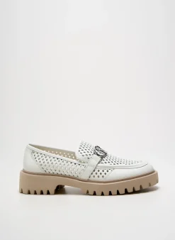 Mocassins Liu Jo Blanc Talon Plat Jusqu'à 3cm