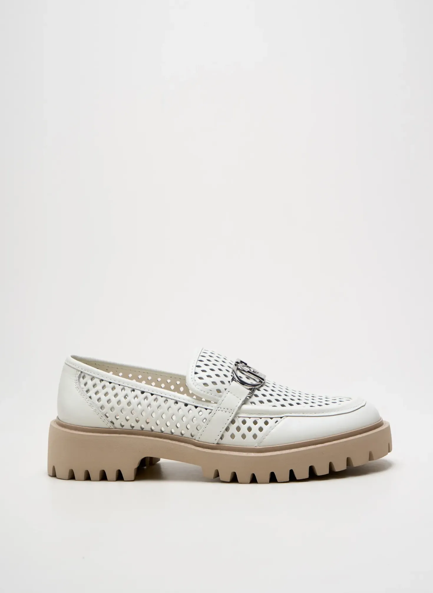 Mocassins Liu Jo Blanc Talon Plat Jusqu'à 3cm