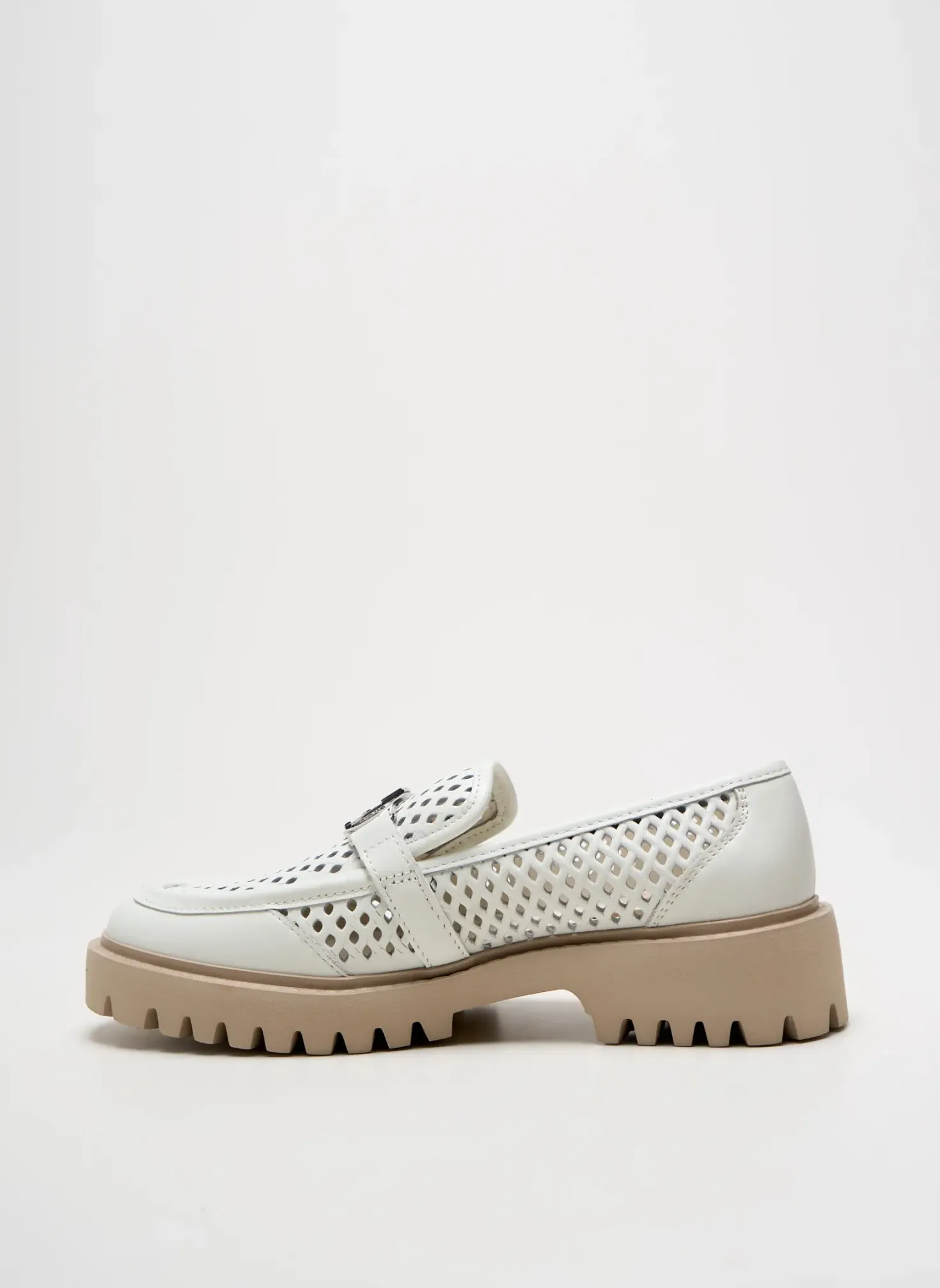 Mocassins Liu Jo Blanc Talon Plat Jusqu'à 3cm
