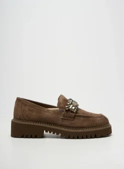 Mocassins Lodi Marron Talon De 4 À 6cm