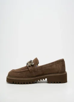 Mocassins Lodi Marron Talon De 4 À 6cm