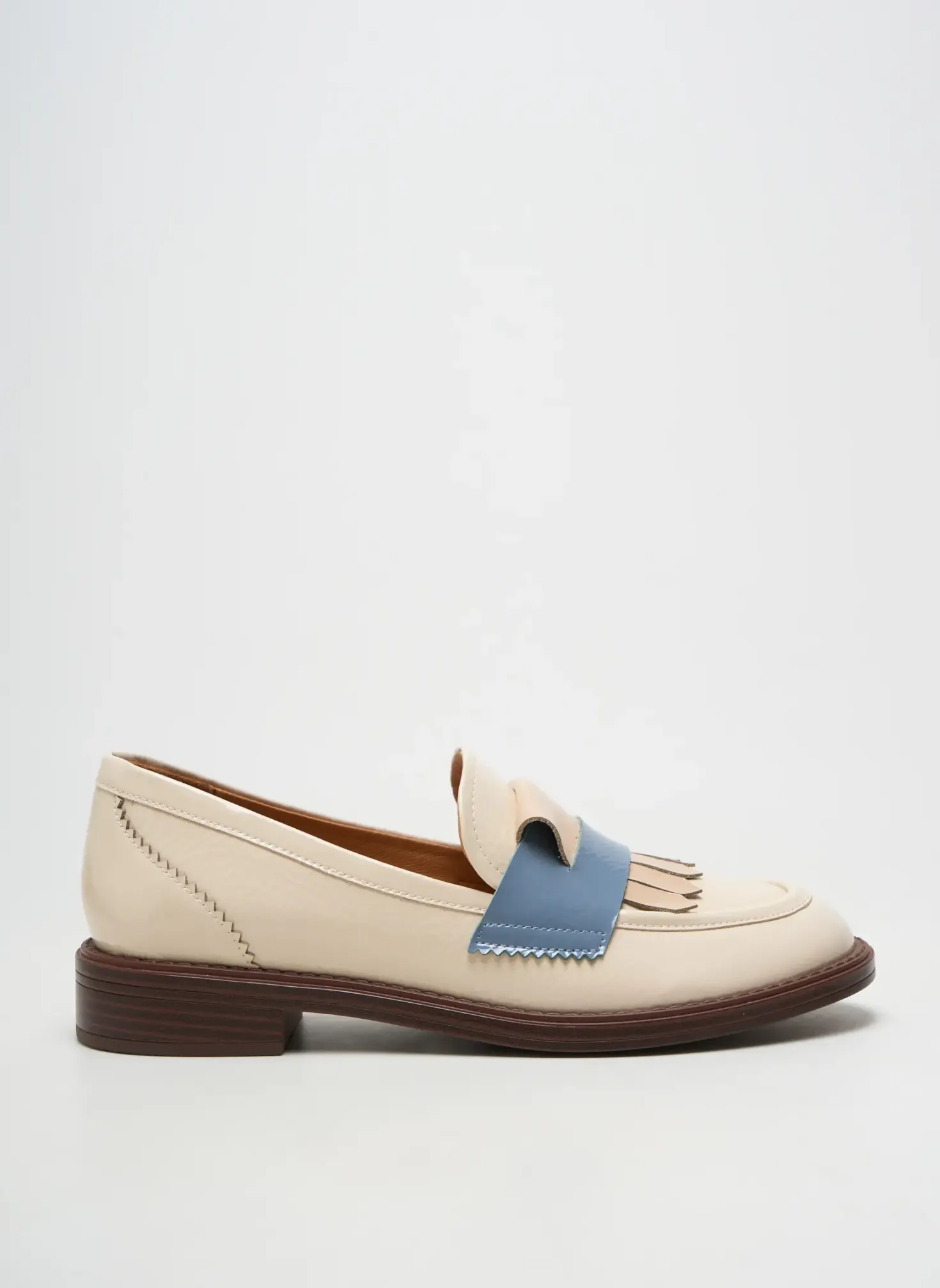 Mocassins Mam'zelle Beige Talon Plat Jusqu'à 3cm