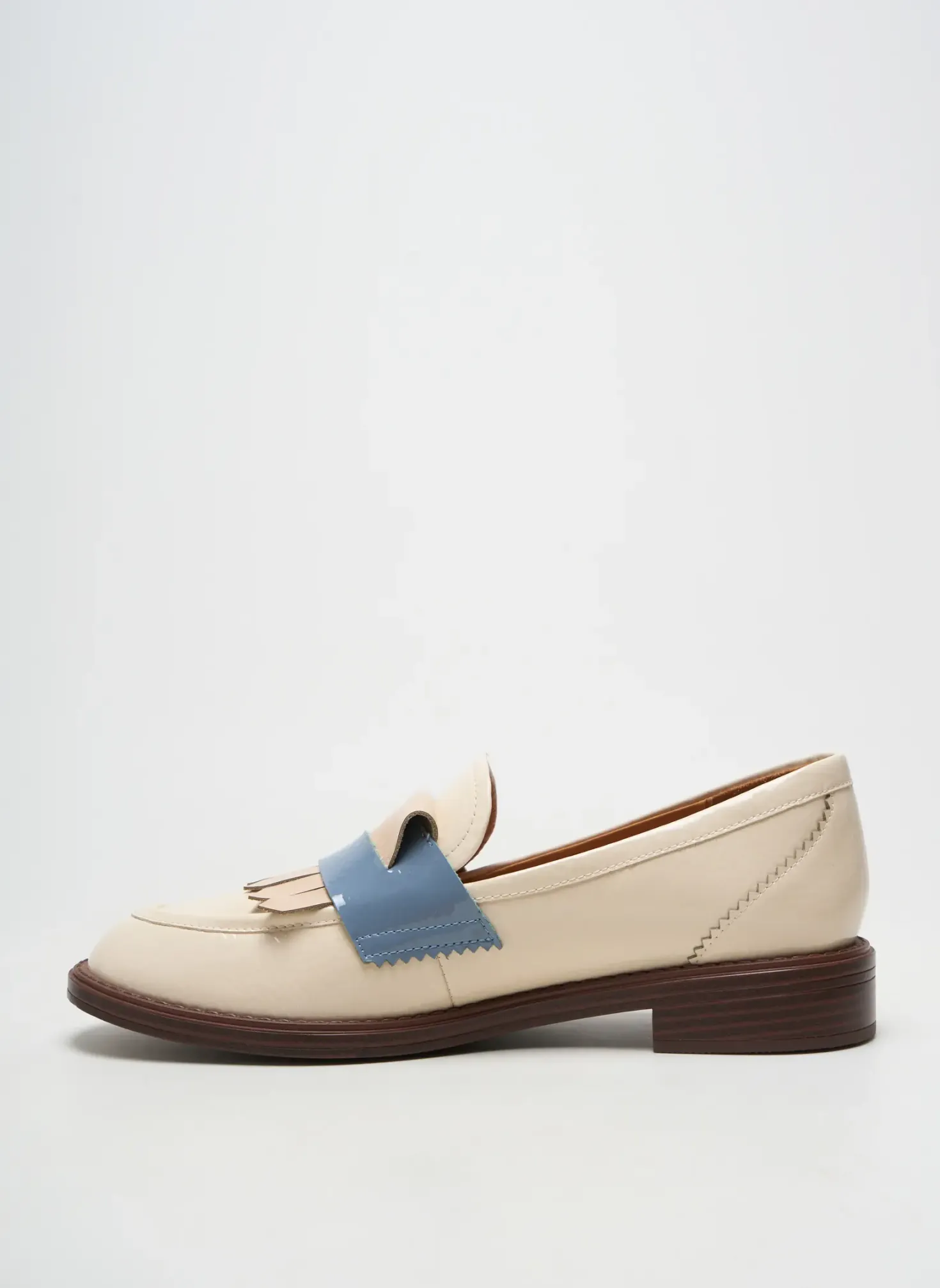 Mocassins Mam'zelle Beige Talon Plat Jusqu'à 3cm
