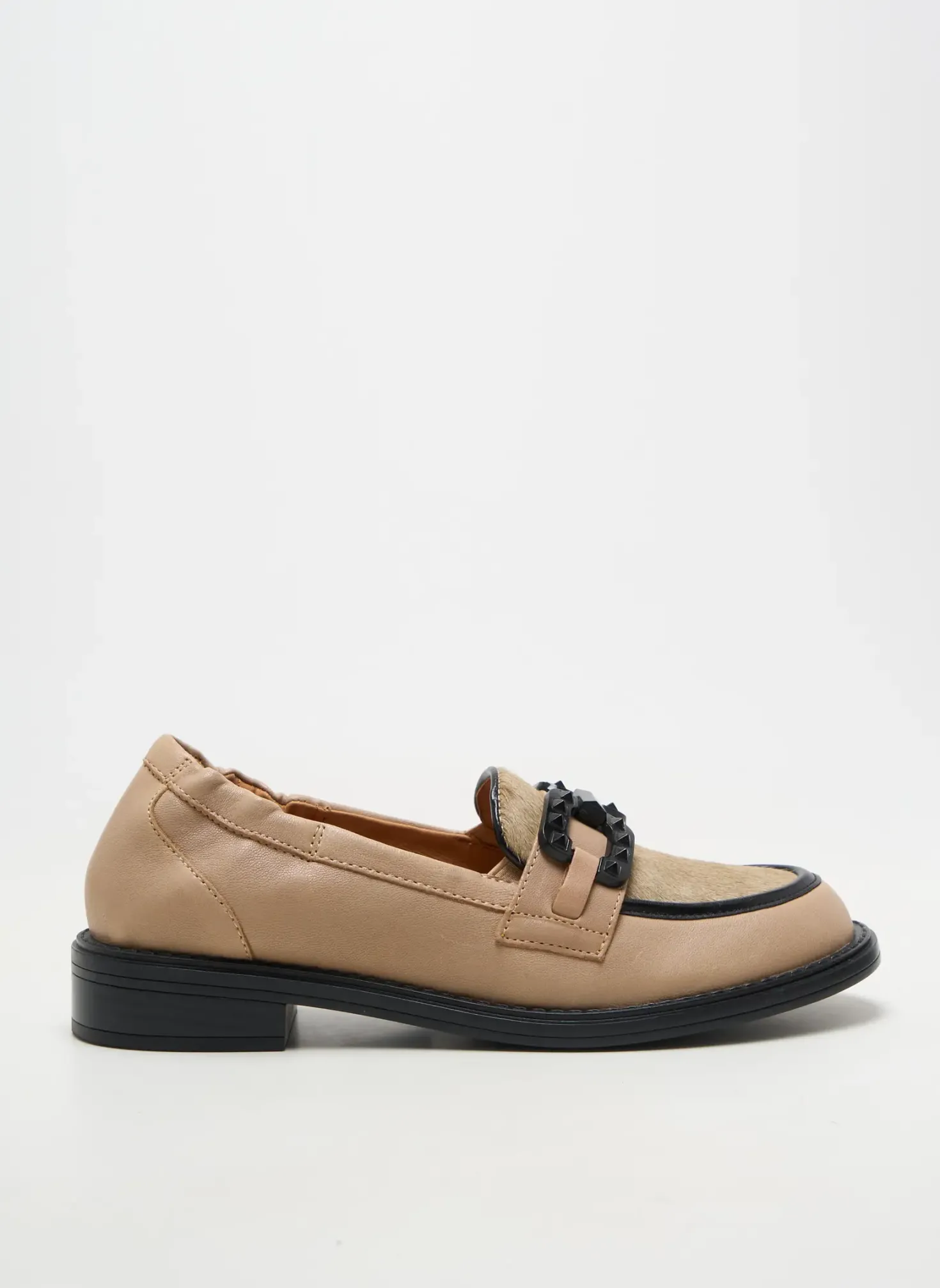 Mocassins Mam'zelle Beige Talon Plat Jusqu'à 3cm