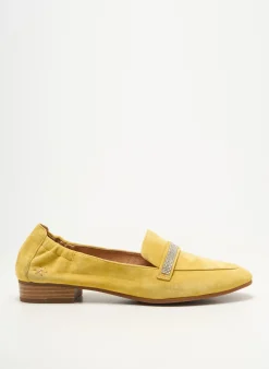 Mocassins Mam'zelle Jaune Talon Plat Jusqu'à 3cm