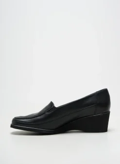 Mocassins Marco Noir Talon De 4 À 6cm