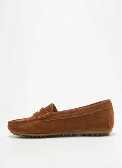 Mocassins Mastro Domenico Marron Talon Plat Jusqu'à 3cm