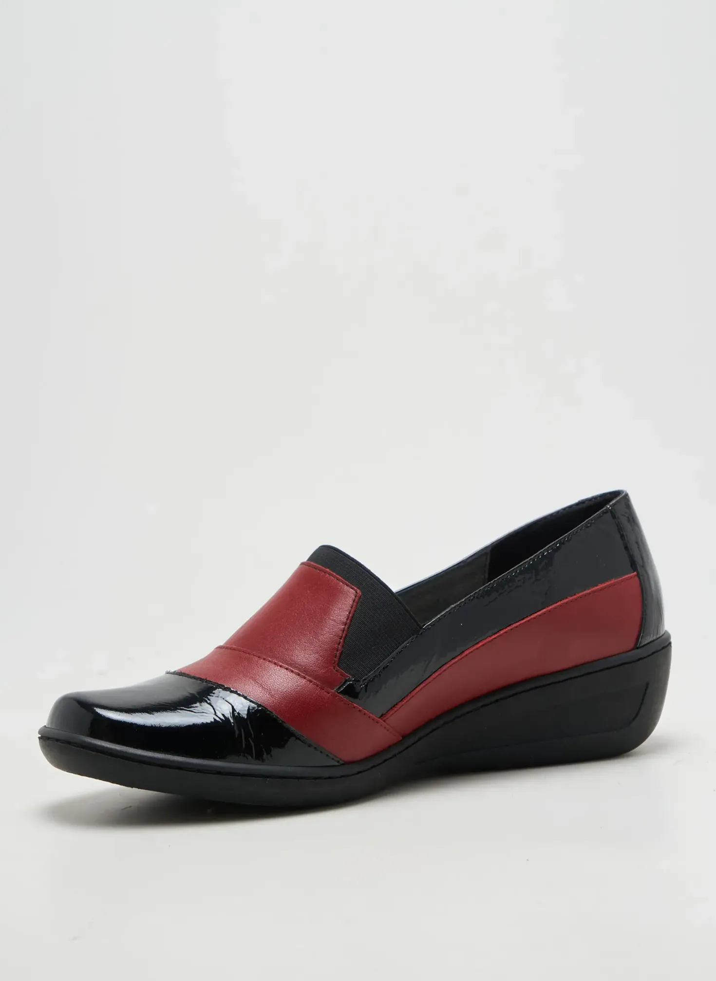 Mocassins Ottilia Rouge Talon De 4 À 6cm