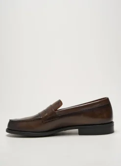 Mocassins Paco Milan Marron Talon Bas