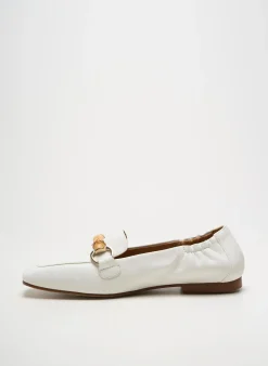 Mocassins Pedro Miralles Blanc Talon Plat Jusqu'à 3cm