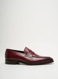 Mocassins Pertini Rouge Talon Bas