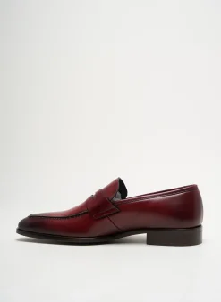 Mocassins Pertini Rouge Talon Bas