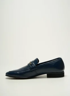 Mocassins Pierre Cardin Bleu Talon Bas