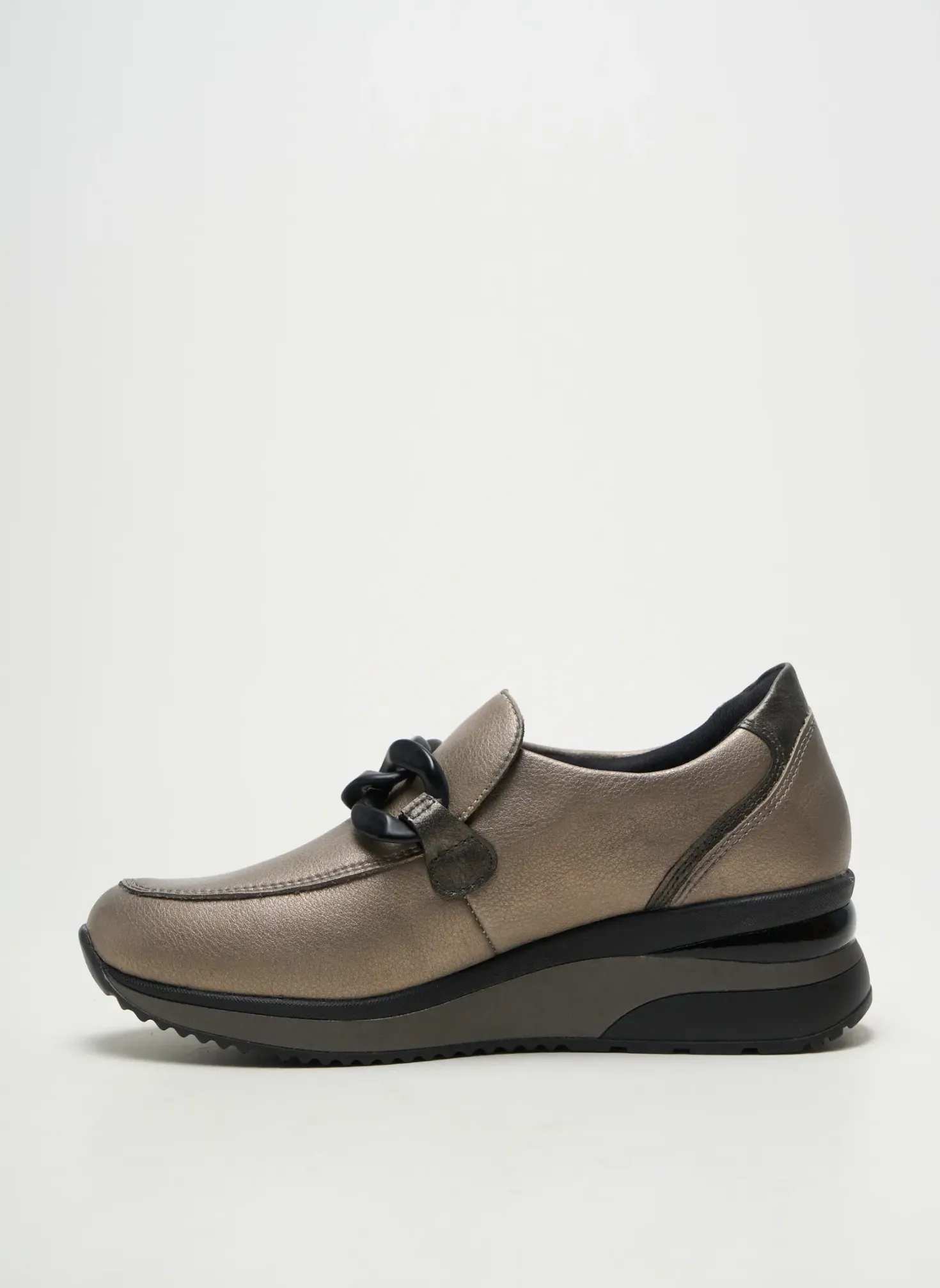 Mocassins Remonte Argent Talon De 4 À 6cm