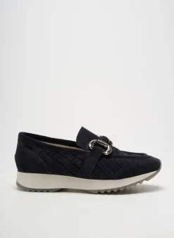Mocassins Rosemetal Bleu Talon De 4 À 6cm