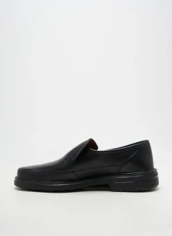 Mocassins Sioux Noir Bout Rond