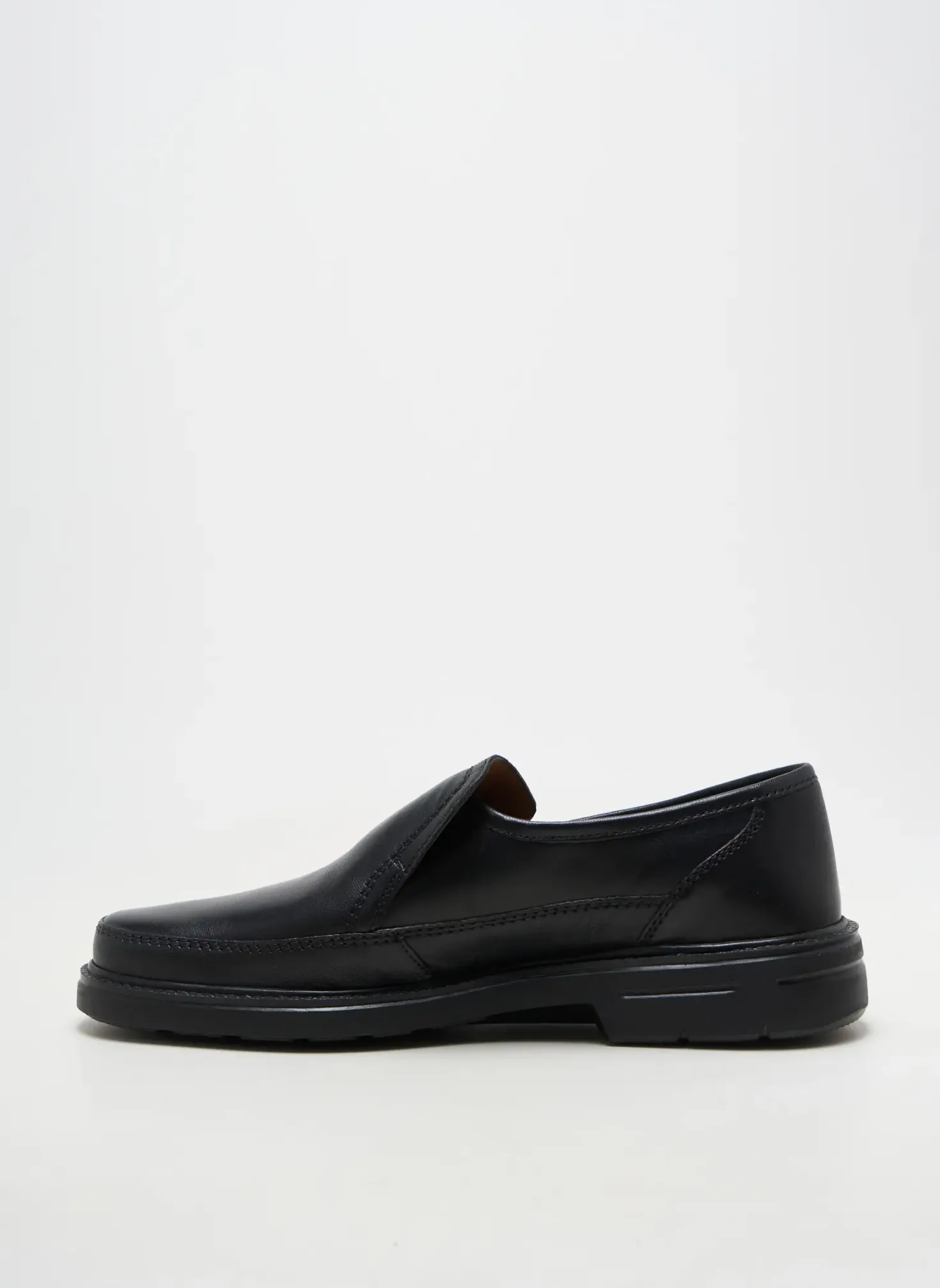 Mocassins Sioux Noir Bout Rond