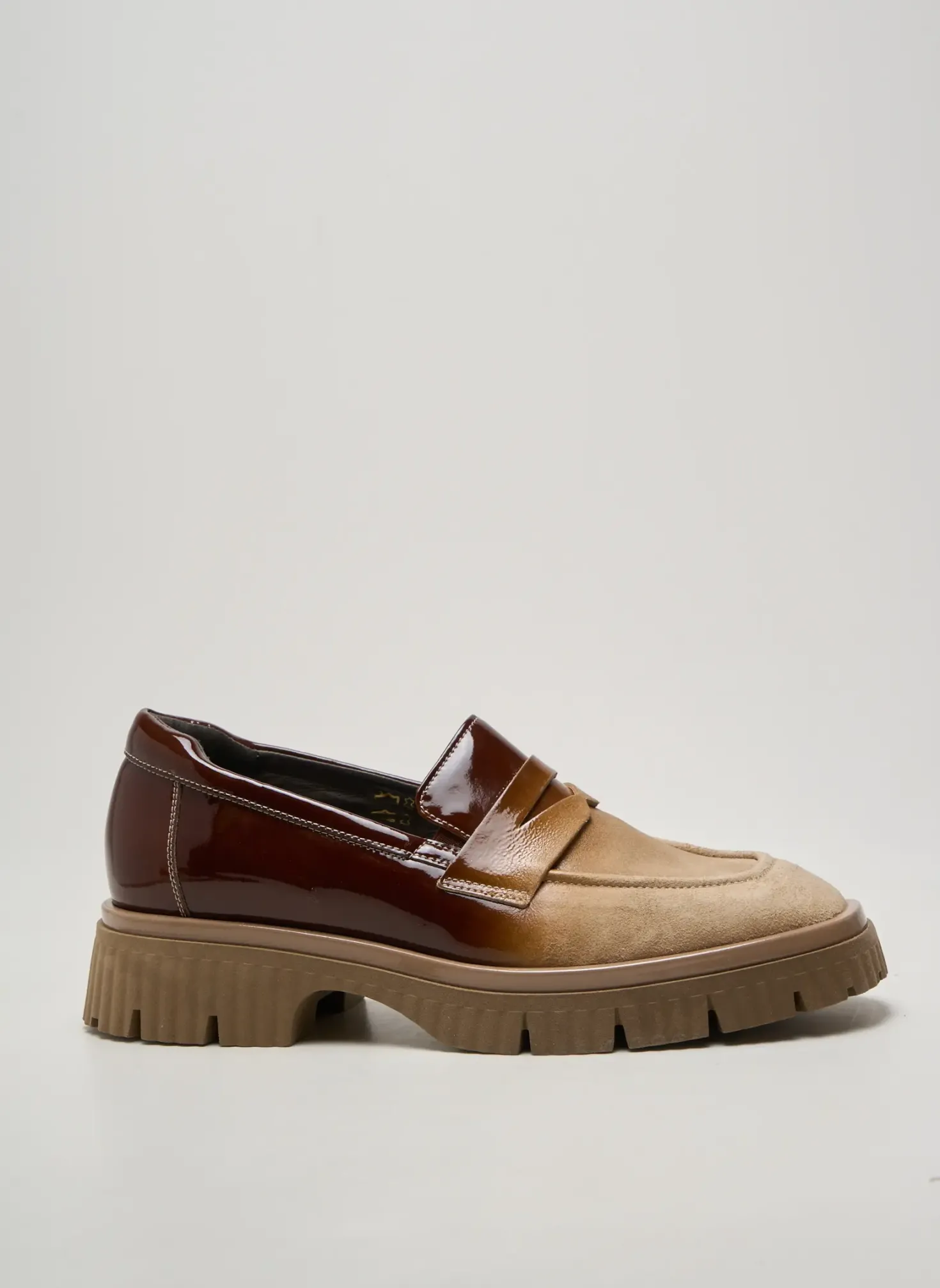 Mocassins Softwaves Marron Talon De 4 À 6cm
