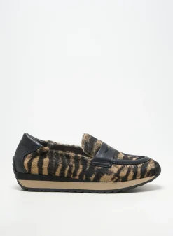 Mocassins Softwaves Noir Talon Plat Jusqu'à 3cm