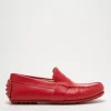 Mocassins Un'chrome Rouge Bout Rond