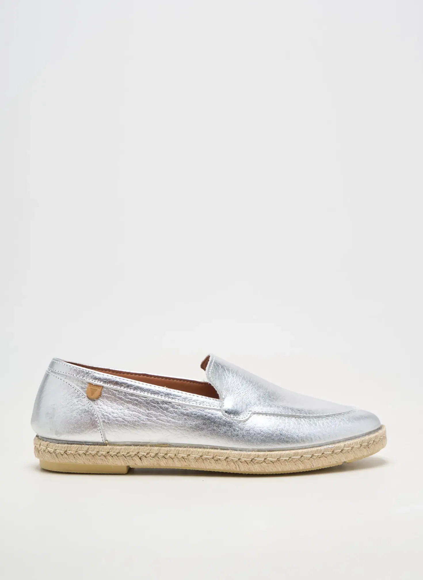 Mocassins Verbenas Argent Talon Plat Jusqu'à 3cm