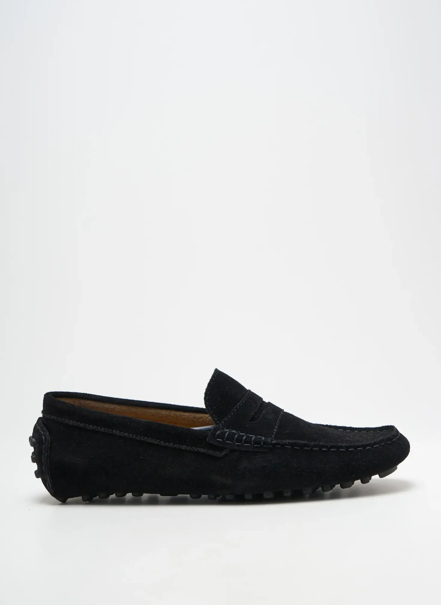 Mocassins Viaggio Noir Bout Carré